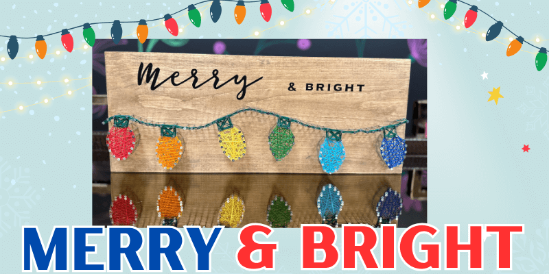 Merry & Bright String Art